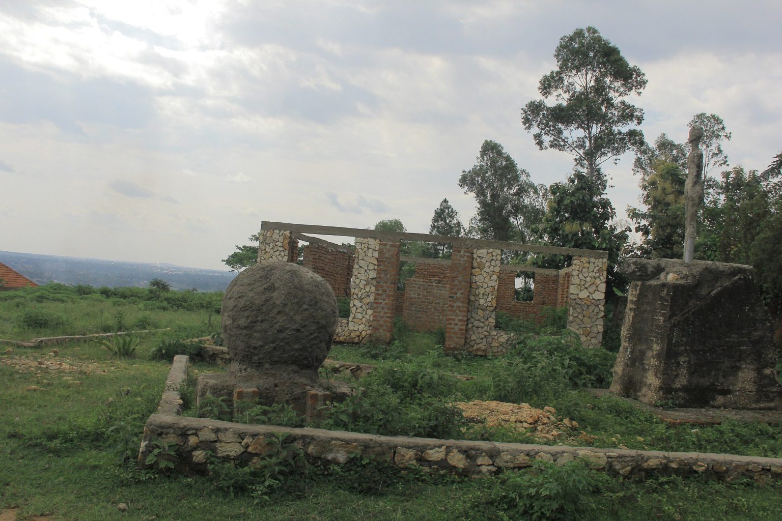 Stone ruins of the Semei Kakungulu museum on Gangama Hill above Mbale.